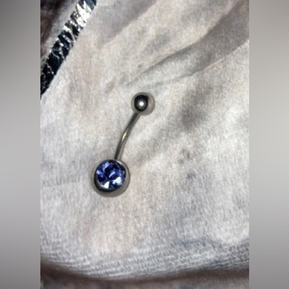 SET A-4 Pcs CZ Multicolored Belly Rings Stainless Steel 16g NWT - Picture 9 of 15